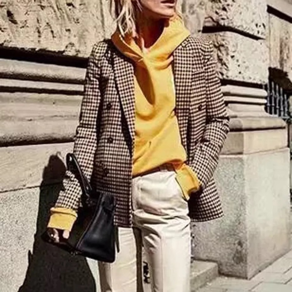 Plaid Blazer Jacket